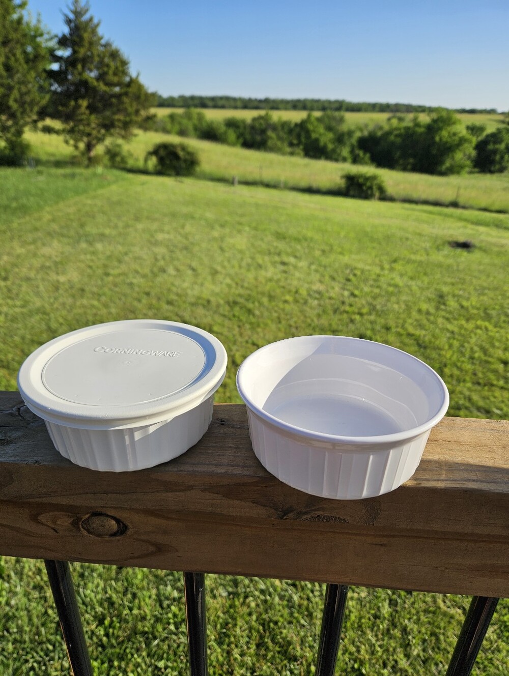 Corning Ware F-16-B French White 500mL SET OF 2